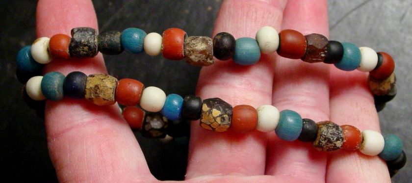 1700s SET INDIAN TRADE BEADS EX BURKE TUKABACHEE, ALABAMA  