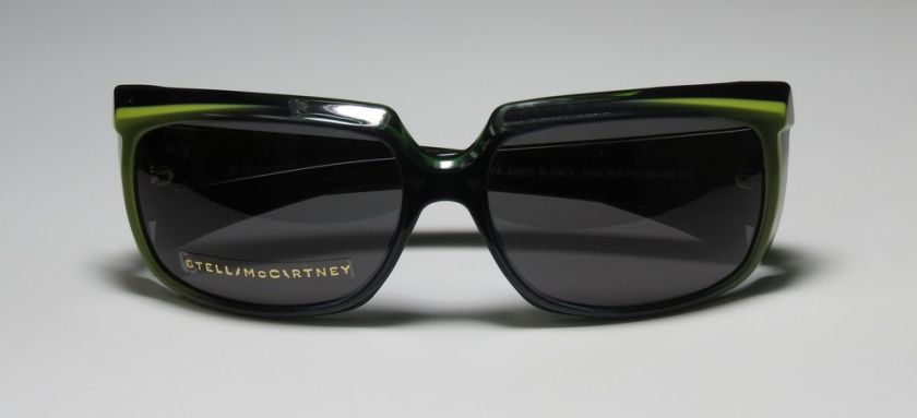 NEW STELLA MCCARTNEY 25 GREEN/LIME/GRAY PLASTIC SUNGLASSES/SHADES 