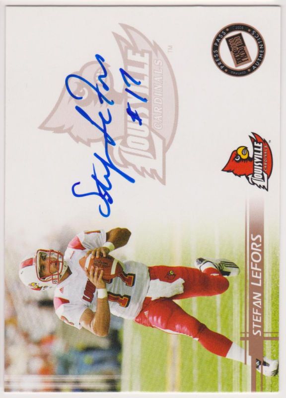 STEFAN LEFORS LOUISVILLE 2005 AUTOGRAPH AUTO PANTHERS  