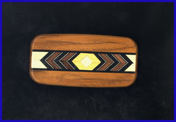 Western Decor Domestic Wood Inlay Stash Box MADE IN USA  