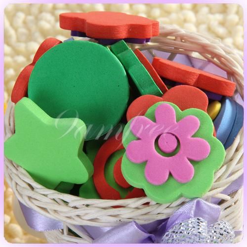 100 pcs Assorted Foam Stamps Stampers for paint or ink  