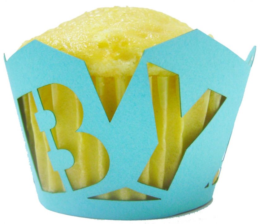 Laser Cut Baby Shower Cupcake Wrappers(12pc.)  