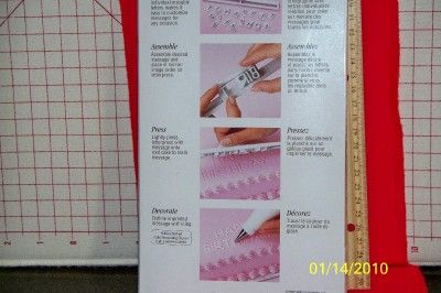 WILTON LETTER PRESS SET MAKE ANY MESSAGE NIP  