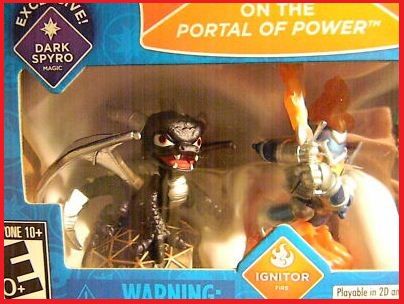 Skylanders Dark Spyro and Ignitor Exclusive Rare Trading Card Web Code 