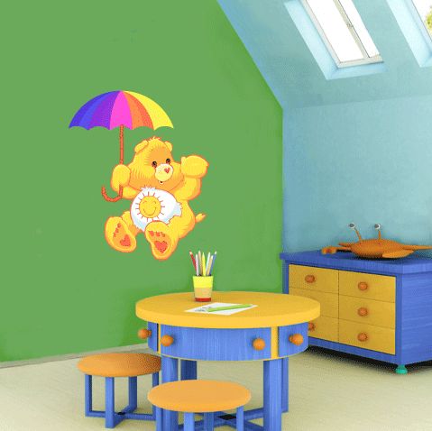 Care Bears Cartoon Wall Decor Sticker 19x25  