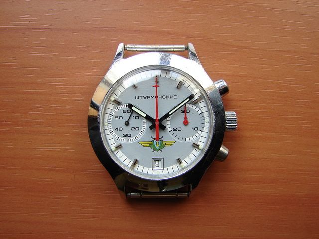 SHTURMANSKIE POLJOT 3133 SOVIET MECHANICAL CHRONOGRAPH Perfect USSR 