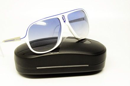 CARRERA SAFARI/R CH6 SUNGLASSES WHITE PLASTIC BLUE LENS SAFARI 