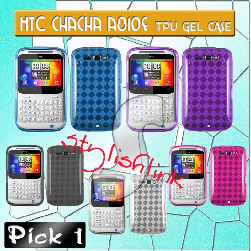 1x SILICONE FLEX CANDY GEL CASE ATT HTC STATUS CHACHA #  