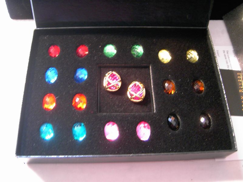 Joan Rivers Classics Collection Changeable Earring set  