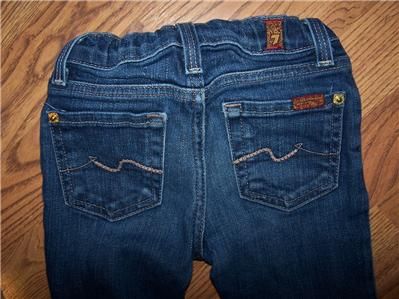 AUTH. 7 FOR ALL MANKIND JEANS DENIM SZ 4 ~TAG SZ 6 CAPRI? DARK WASH 