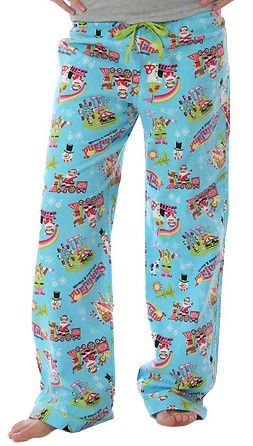 NWT PAUL FRANK Santas Village Flannel Pajama Pants M  