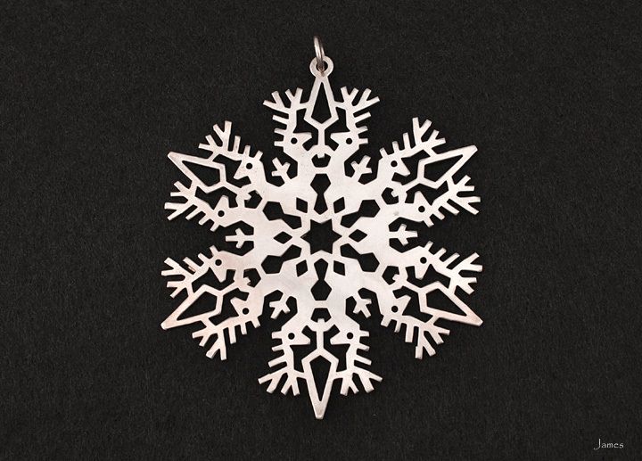 1979 Sterling Silver MMA Snowflake Christmas Ornament  