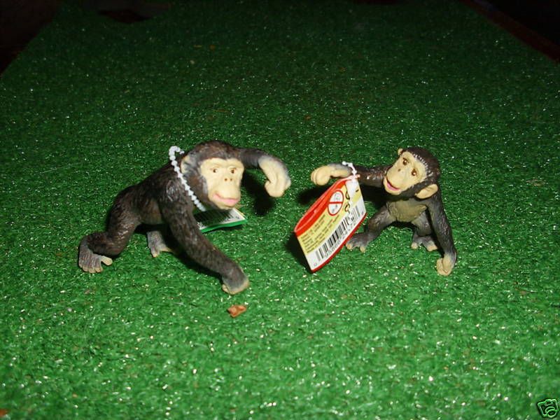 CHIMPANZEE AND BABY by Safari Ltd; toy/monkey/monkeys/  