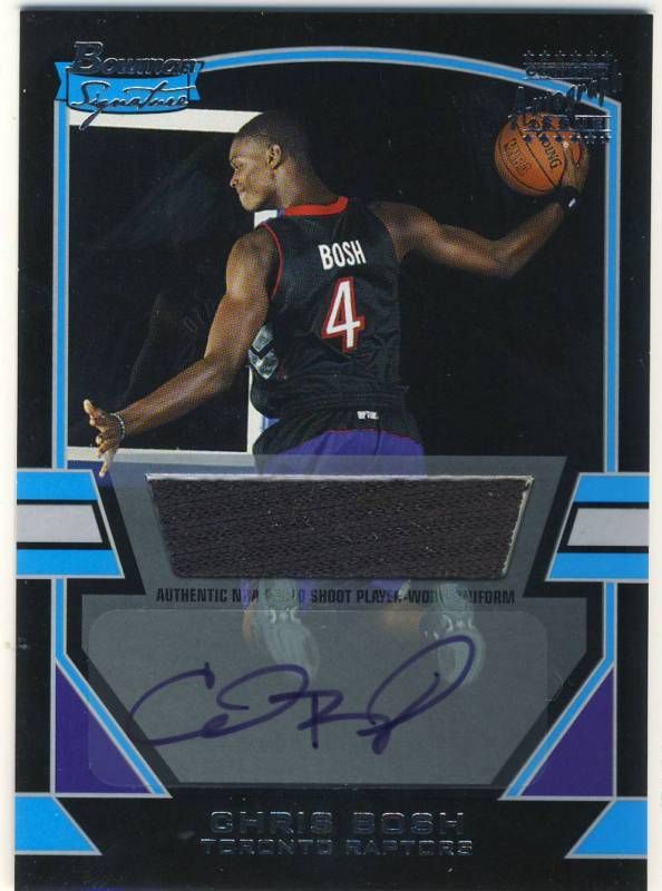 Chris Bosh 03 04 Bowman Signature Autograph RC /1250  