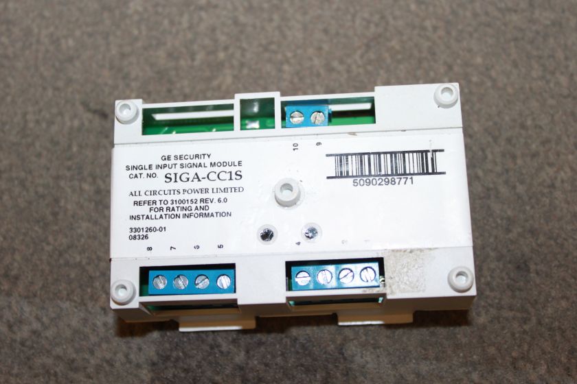 GE SECURITY SIGA CC1S SINGLE INPUT SIGNAL MODULE  