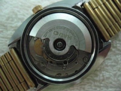 VINTAGE RADO25 J. DIASTAR GOLD TUNGSTEN CARBIDE AUTOMATIC WATCH DZ 