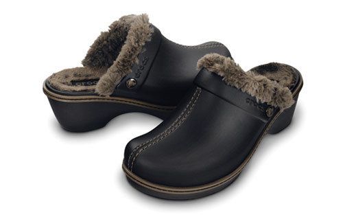 NEW CROCS Cobbler   Womens Fur Lined Clogs   Black & Brown   ALL 