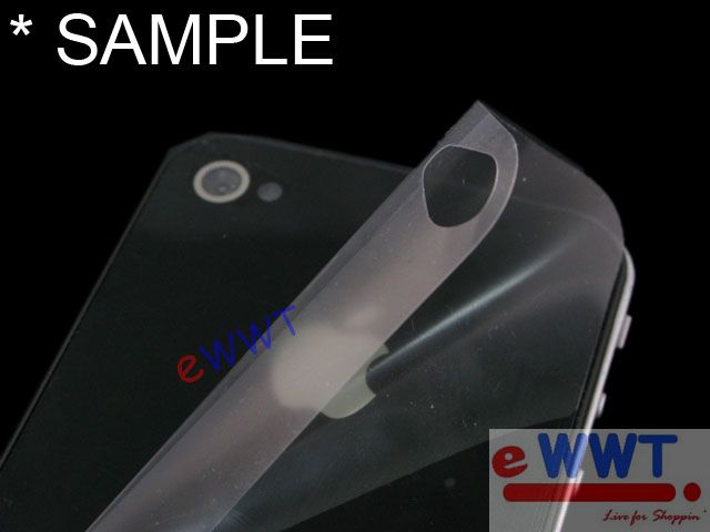 2x for iPhone 4 4G * FULL BODY Frosted Screen Protector  