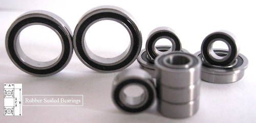 Associated RC8/T/E & SC8 Bearing set   18 pcs  