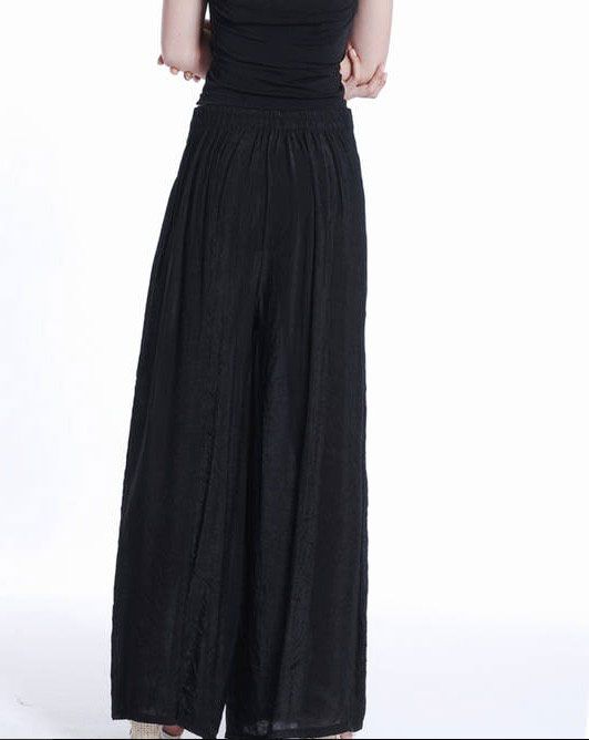   Fashion super stylish wide leg pants, culottes loose, casual trousers