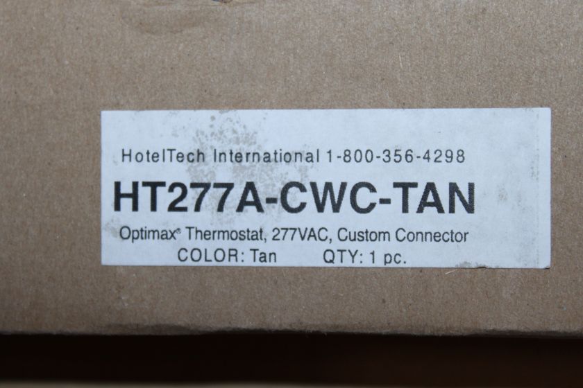 HOTELTECH HT277A CWC TAN OPTIMAX 277VAC THERMOSTAT NIB  