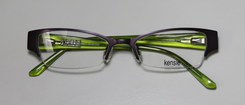 NEW KENSIE DAYDREAM 50 17 135 PURPLE/GREEN OPHTHALMIC EYEGLASSES 