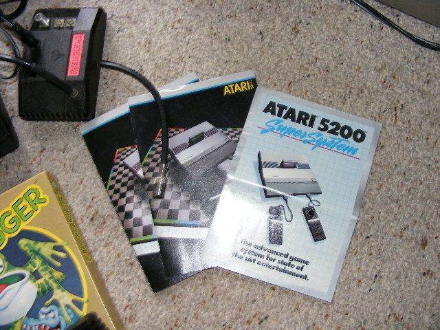 Atari 5200 Lot 9 Games 2 Joysticks Console Frogger Space Invaders Ms 