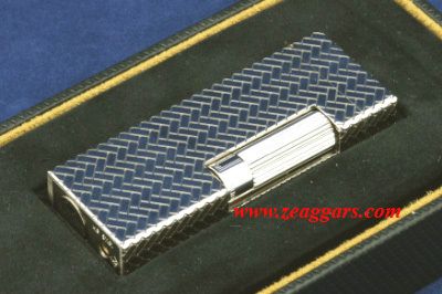 Dunhill Palladium Weave Rollagas Lighter RLE1349   New  