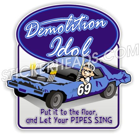 Demo Derby DEMOLITION IDOL stickers decal union  