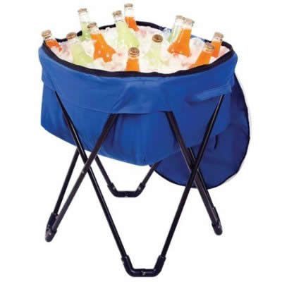 Portable Folding Cooler Ice Chest w/ Carry Bag 084358044886  