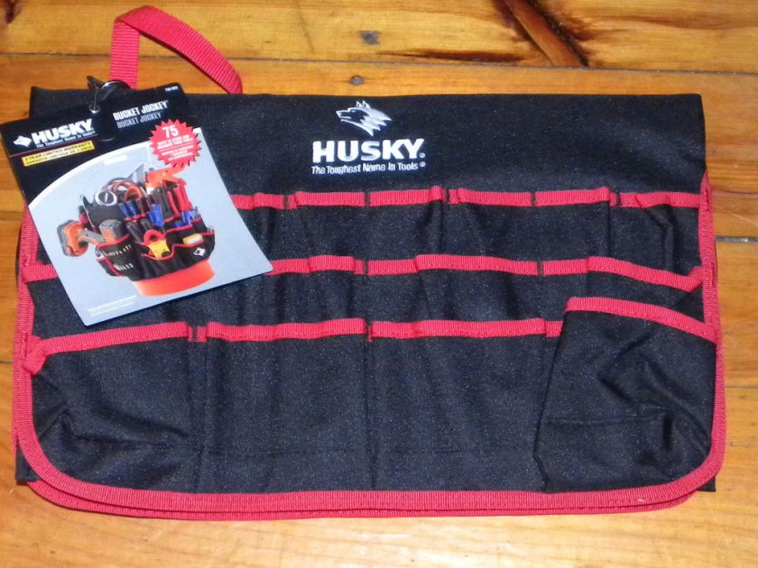Husky Heavy Duty Tool Belt Bucket Jockey Organizer NEW  