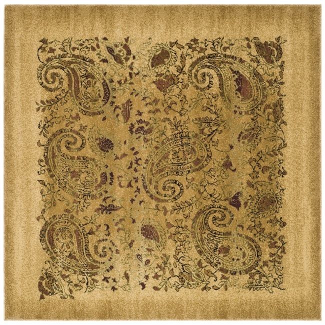 Lyndhurst Beige/Beige Carpet Rug 8 x 8 Square  