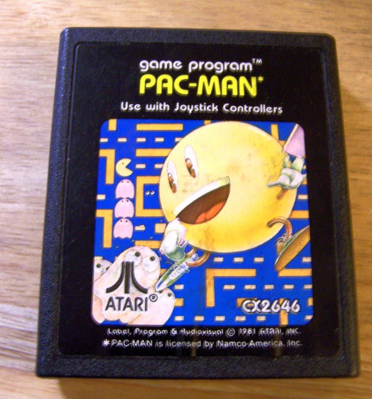 Vintage ATARI 2600 Game   PAC MAN   CX2646  