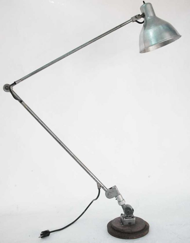 FRENCH ART DECO INDUSTRIAL FLOOR LAMP LIGHT  
