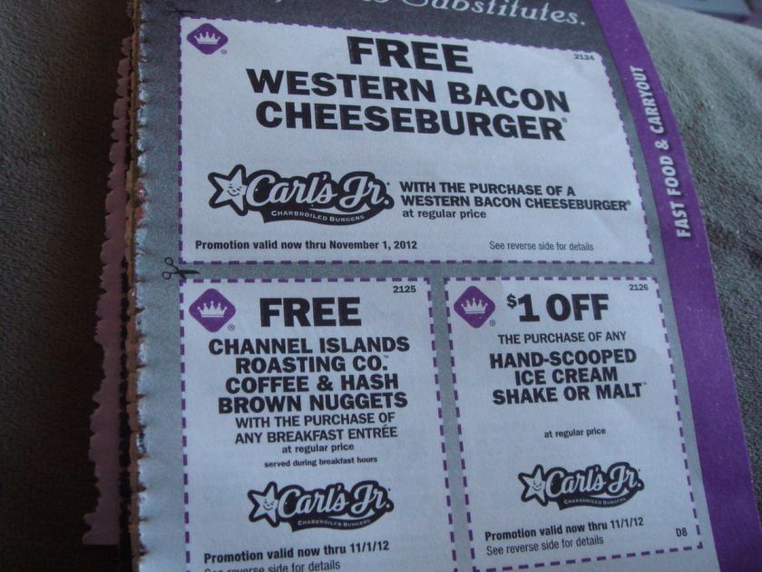 Carls Jr. Coupons NATIONWIDE  