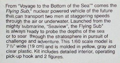 Voyage to the Bottom of the Sea Monogram Flying Sub Kit  