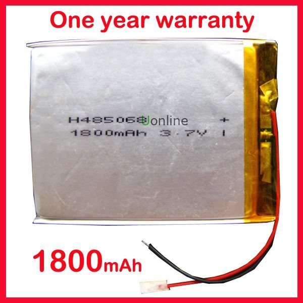 7V 1800mAh lithium battery Polymer For Ipod  GPS  