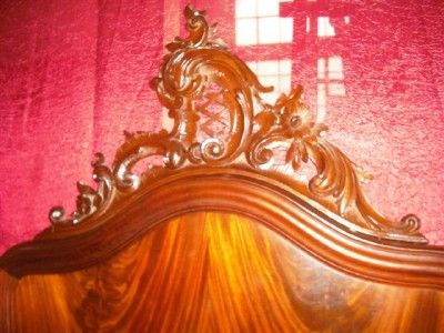 ANTIQUE ITALIAN CARVED MAHOGANY BEDS 11IT115E  