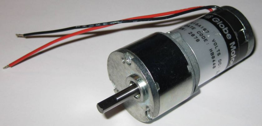 Globe Motors 24V   980 RPM   Gearmotor / Gearhead  