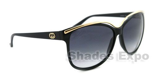 NEW GUCCI SUNGLASSES GG 3155/S BLACK D28JJ GG3155 AUTH  