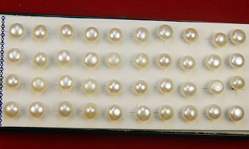 New 6MM Fresh Water White Freshwater Pearl Beads Pierced Stud ear 