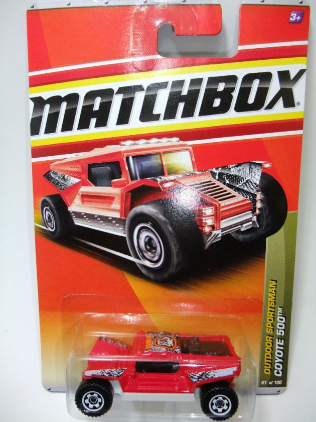 2011 Matchbox #81 Coyote 500 RED/SNAKE/MOC  
