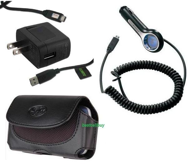 OEM Car+Home Charger+Leather Case+USB Cable for Southern Linc Motorola 