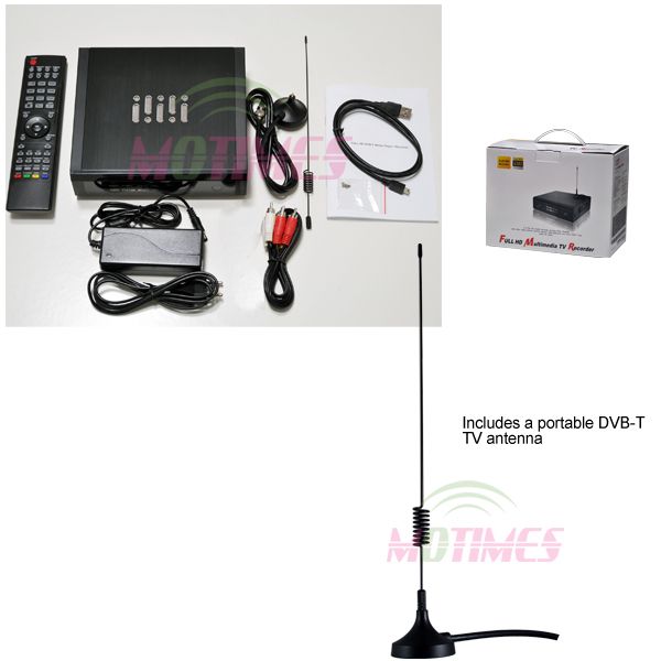 1080p HD Media Player Dual Tuner DVB T TV Recorder PVR  