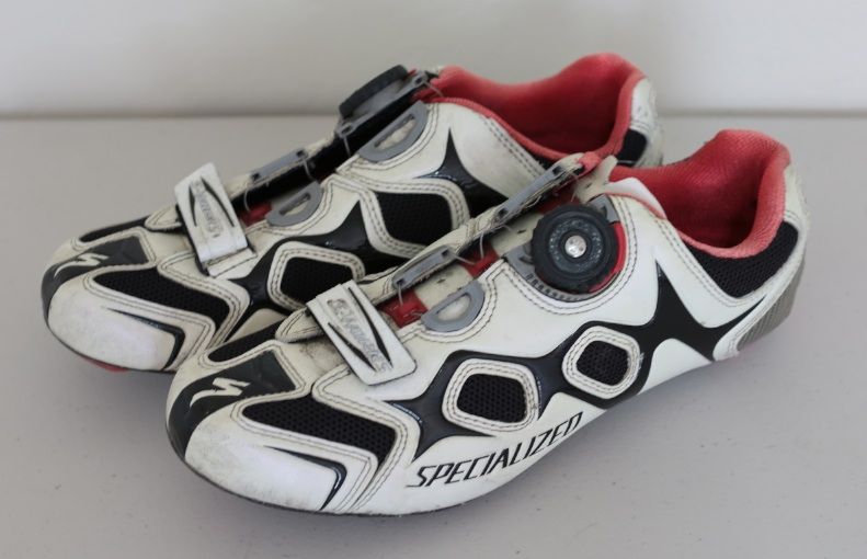 Specialized S Works shoes size 43 10 white BOA carbon Body Geometry 