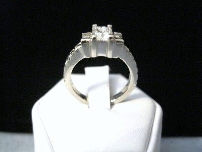   42 CTTW. RADIANT CUT DIAMOND SOLITAIRE ENGAGEMENT RING 1.12 CTR  