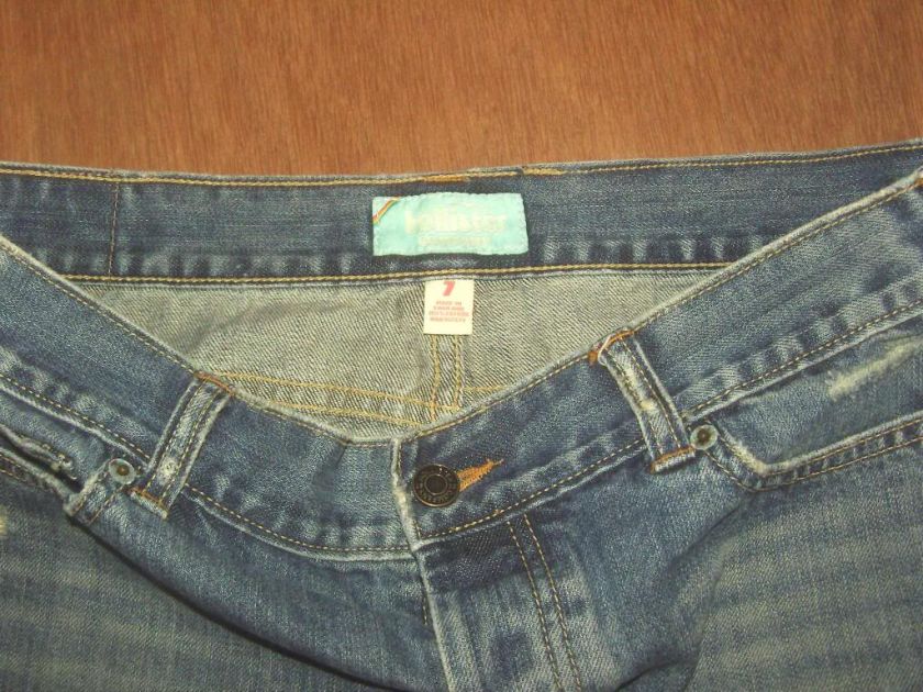 Womens Hollister jeans mini skirt size 7  