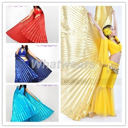 Belly Dance Costume Shining Opening Isis Wings S43  