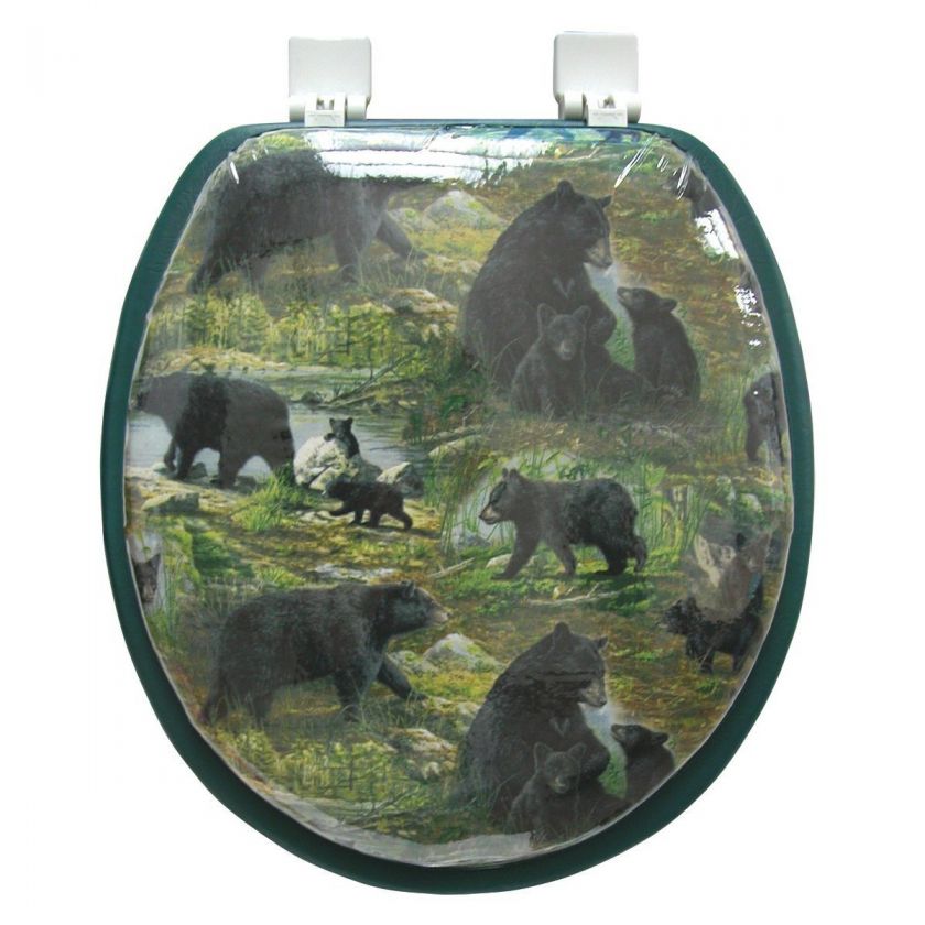 Ginsey Soft Toilet Seat Bear Design Standard Round  