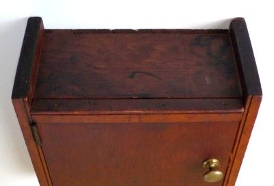 Antique Primitive COUNTRY WALL CABINET CUPBOARD Pine Wood & Original 